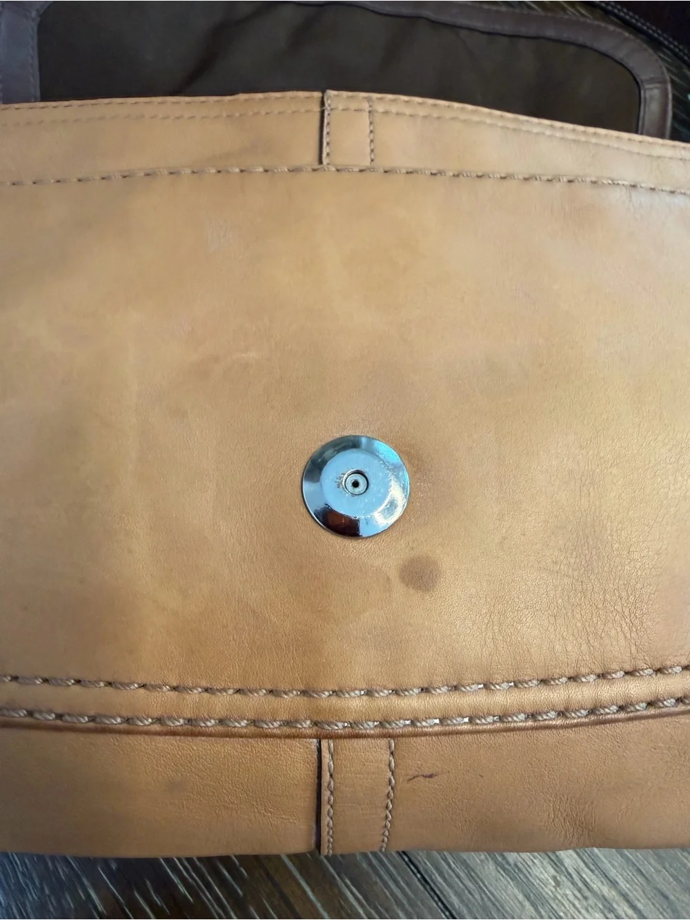 Coach SoHo Glove-Tanned Leather Buckle Flap Bag F13105